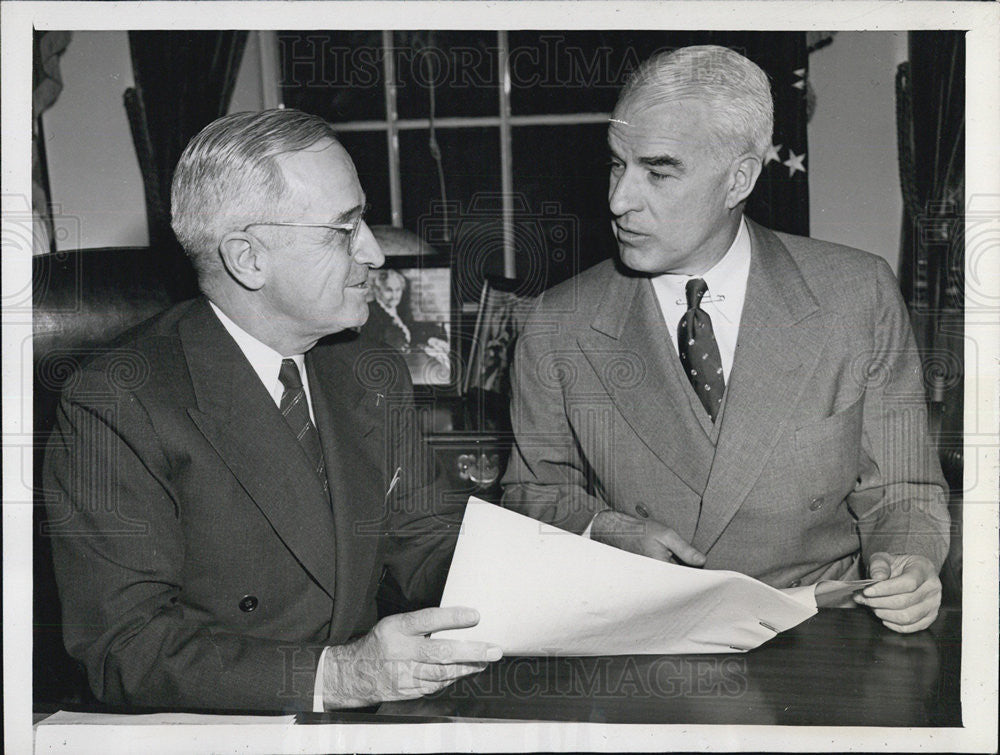 Edward Stettinius, Jr. Reports To Truman On UNO Conference 1946 Vintage ...