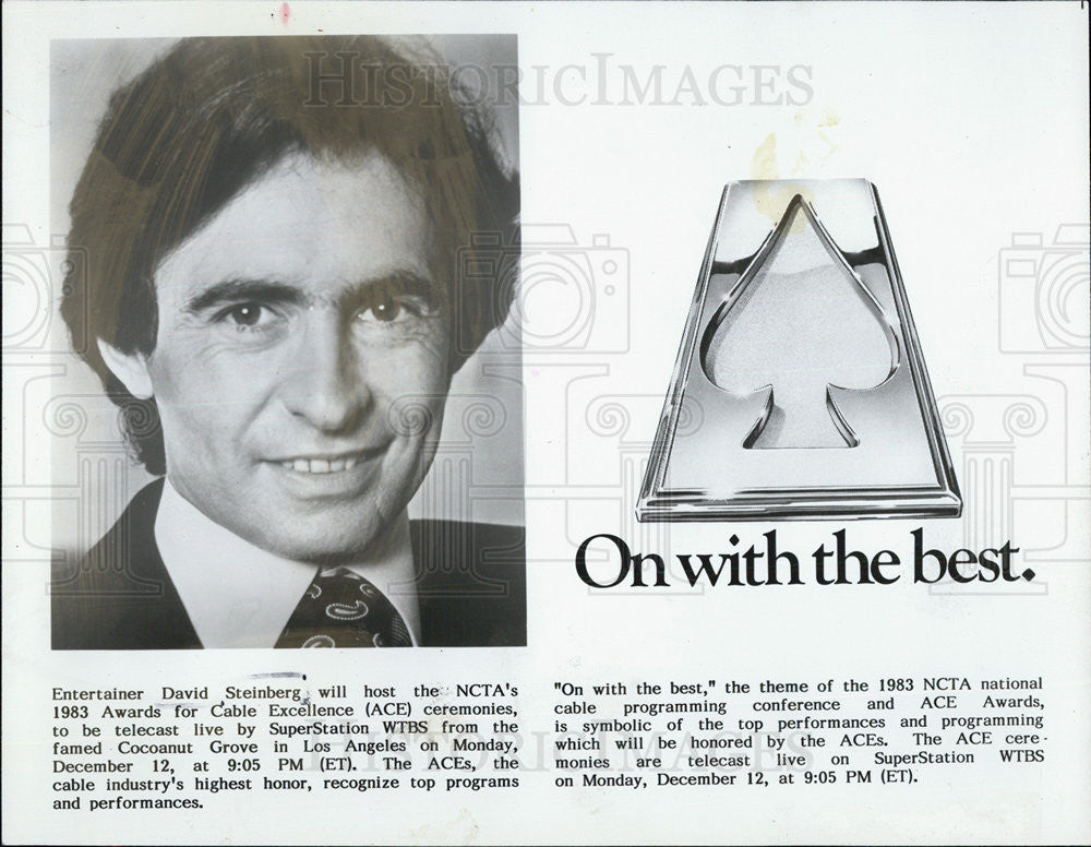 1984 Press Photo David Steinberg/Canadian Comedian/Actor/Author/Director - Historic Images