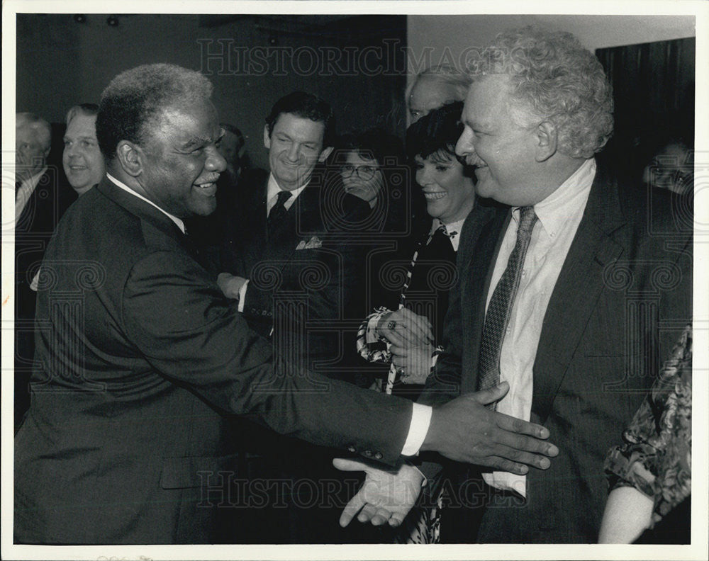 1987 Press Photo SunTimes Political Columnist Basil Talbott Jr/May Washington - Historic Images