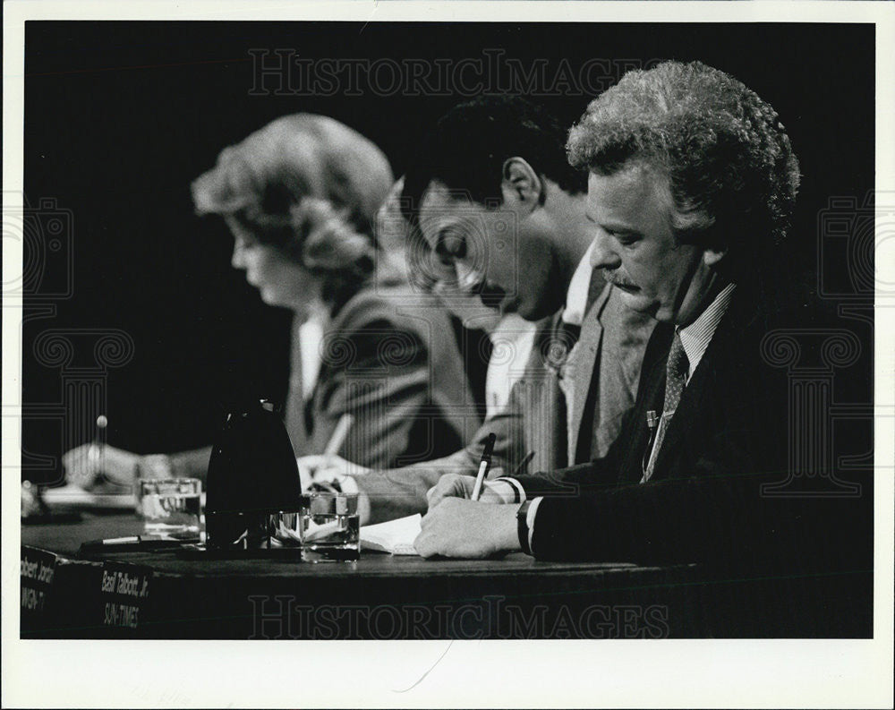 Press Photo Chicago Journalist, Basil Talbott - Historic Images