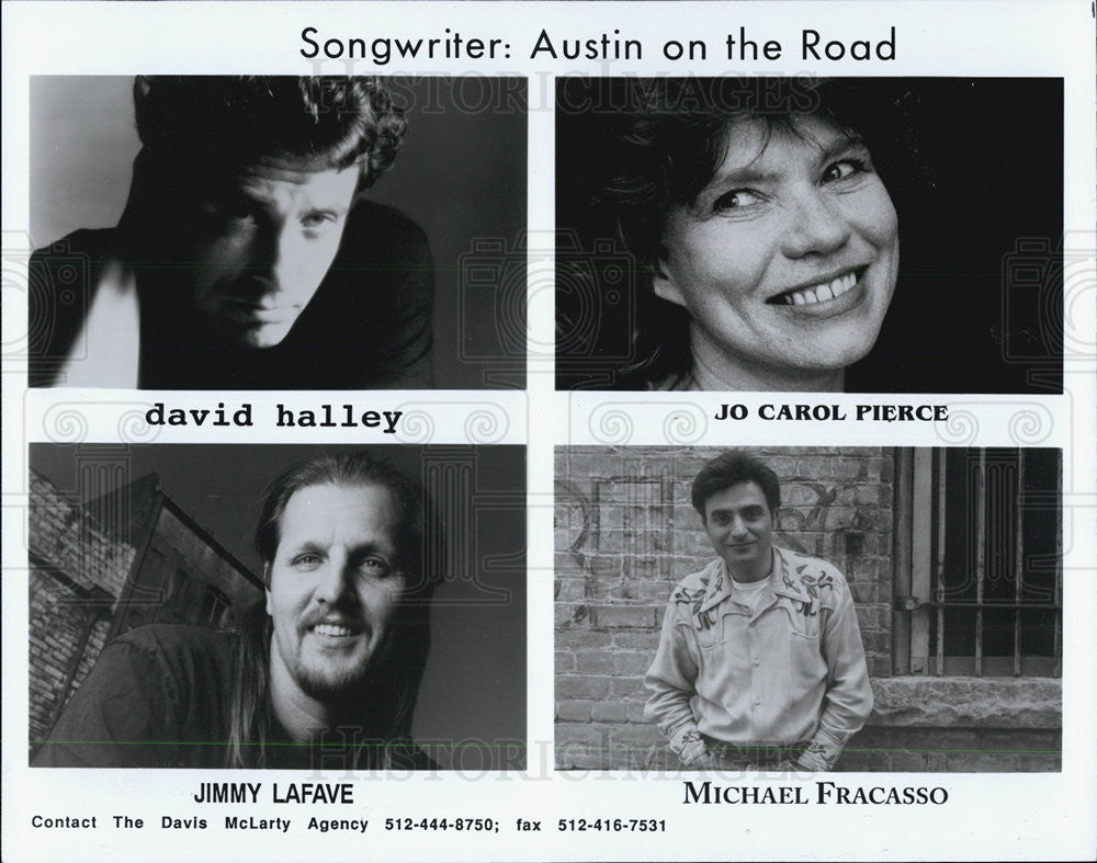 1993 Press Photo Songwriter: Austin on the Road, David Halley, Jo Carol Pierce, - Historic Images