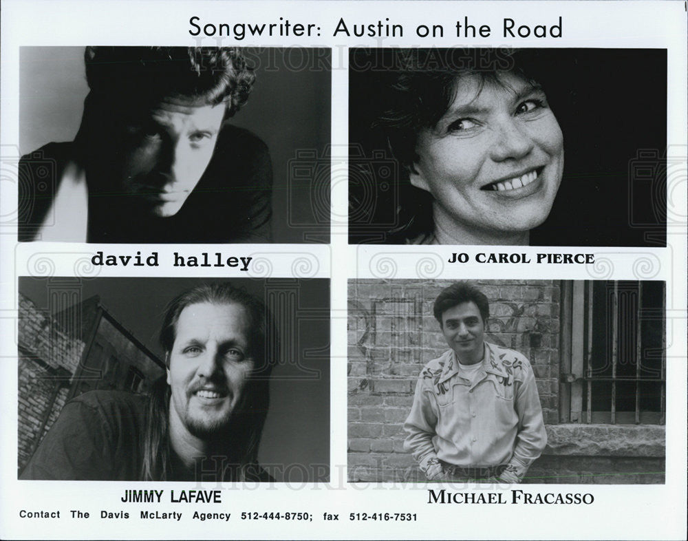 1993 Press Photo Songwriter: Austin on the Road, David Halley, Jo Carol Pierce, - Historic Images