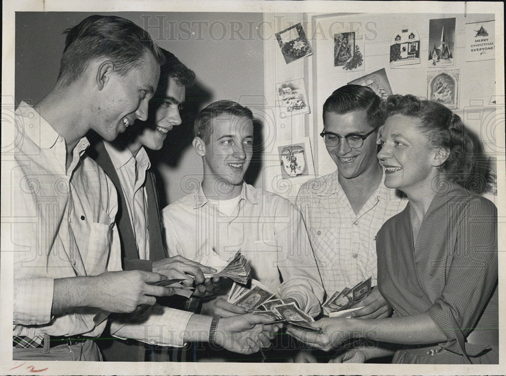 1955 Press Photo Miss Sterling Montview Presbyterian Church Jay Miller Terry - Historic Images