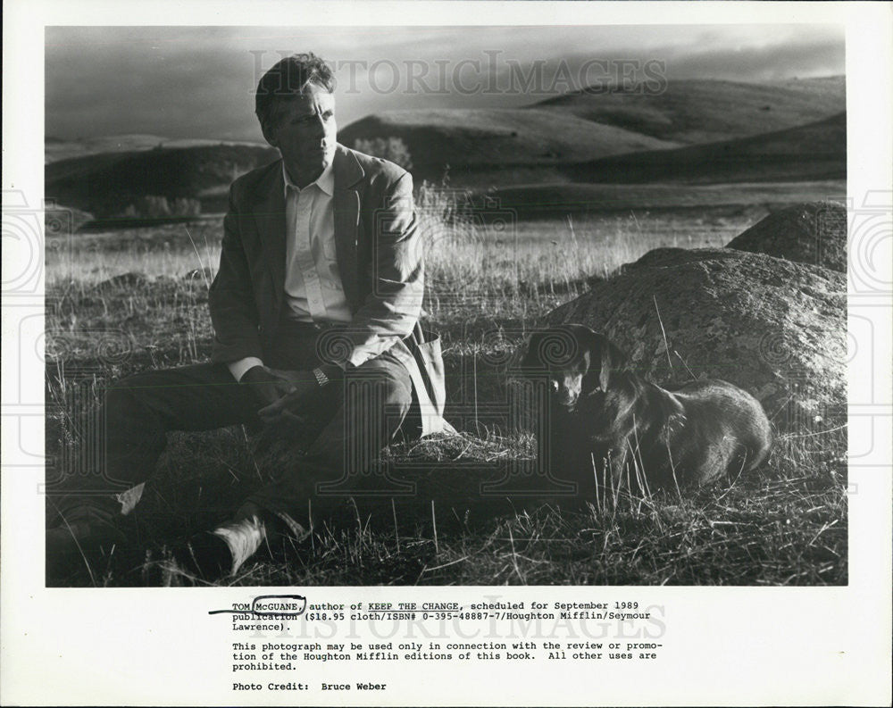 1999 Press Photo American Author Tom McGuane, Author Of &quot;Keep The Change&quot; - Historic Images