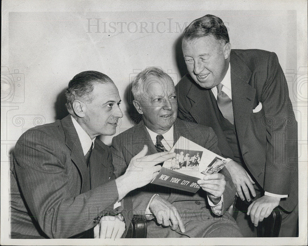 1949 Press Photo Bentley G Mccloud charles Aaron Opera Committee - Historic Images