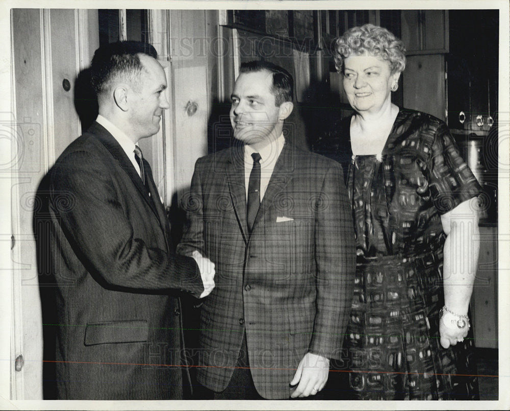 1961 Press Photo David McCoy Elected Worth Township Young Democrats President - Historic Images