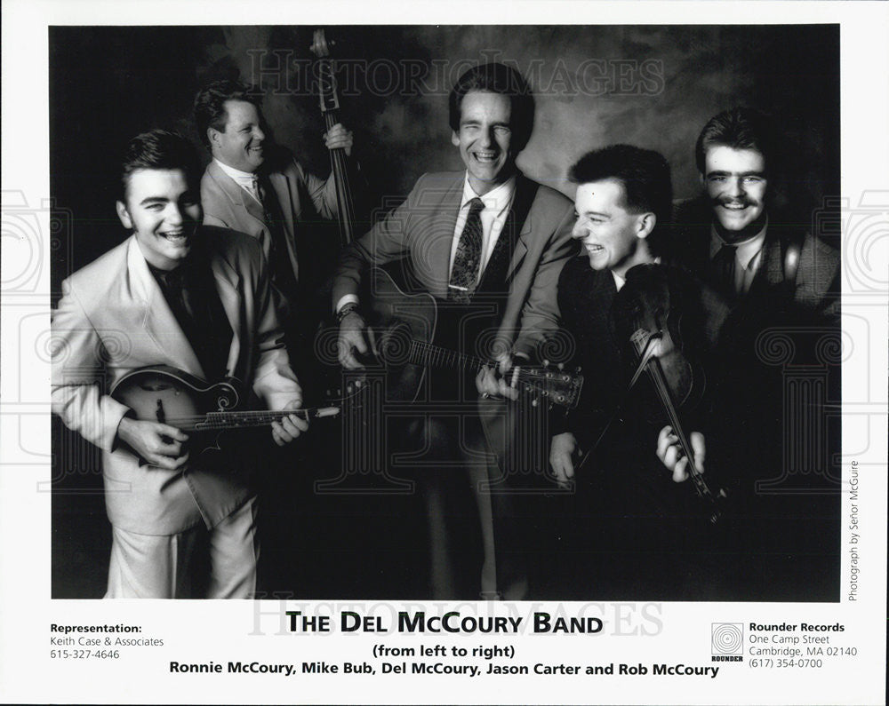 1995 Press Photo The Del McCoury Band With Members Ronnie McCoury And Mike Bub - Historic Images