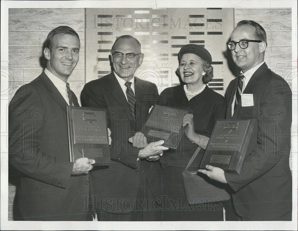 1960 Press Photo Spalding, McClow, Marmaduke, &amp; Twomey Dale Cox Memorial Award - Historic Images