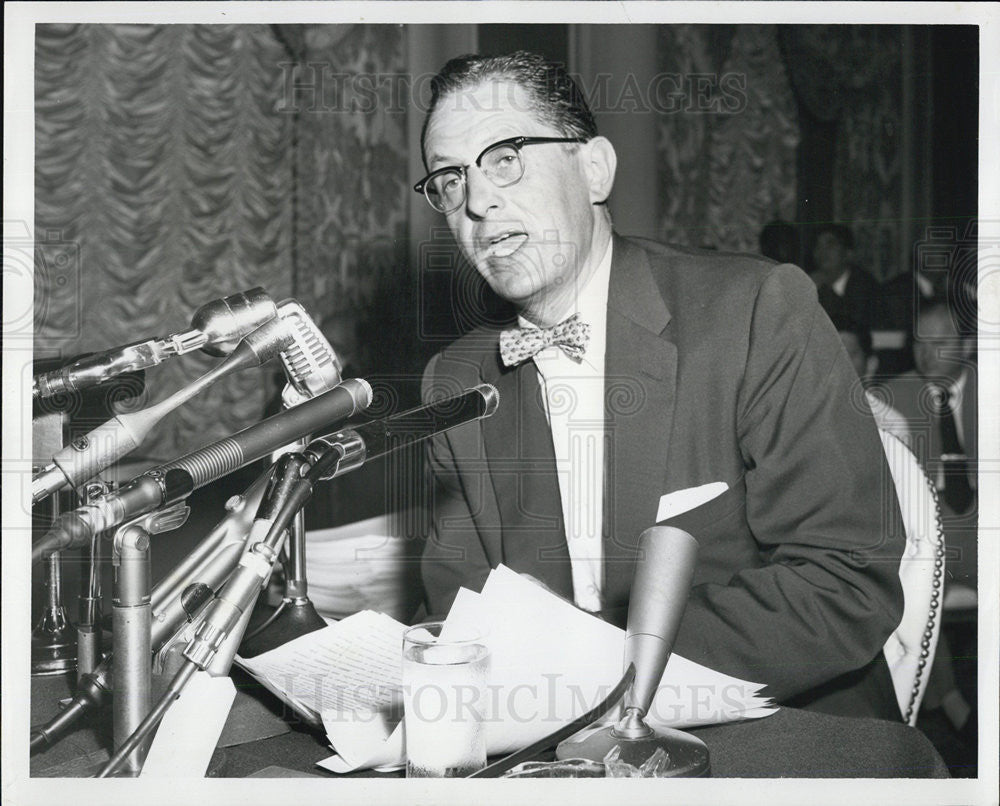 1956 Press Photo Richard Stengle Democratic Us Senator Candidate - Historic Images