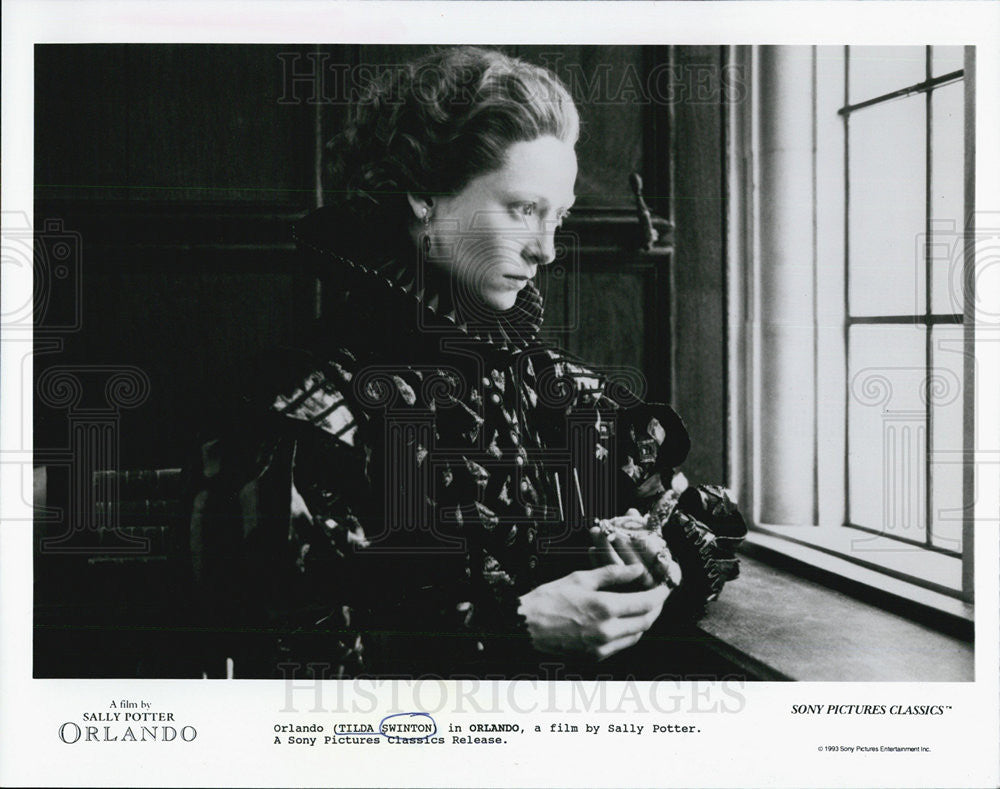 1993 Press Photo Tilda Swinton in &quot;Orlando&quot; - Historic Images