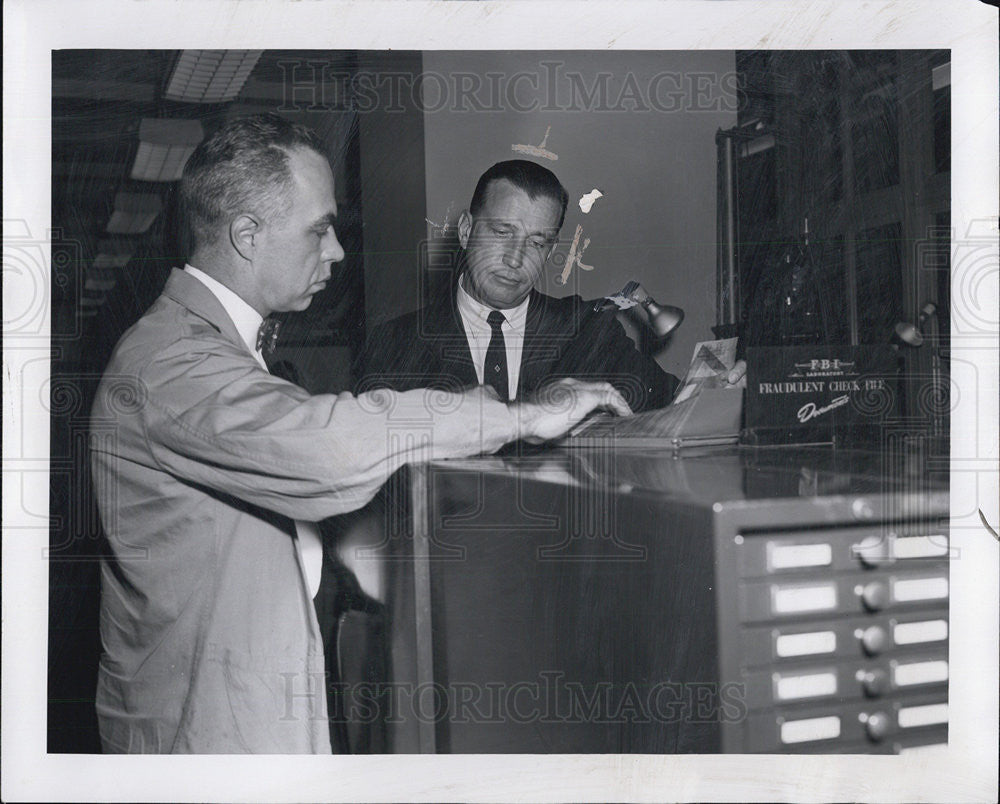 1957 Press Photo Mr. Peter J. McGuire chief investigator Office Attorney General - Historic Images