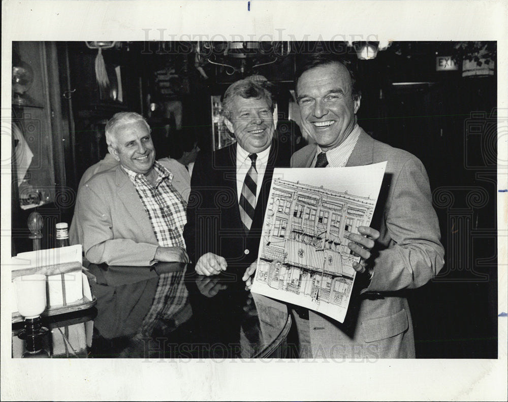 1986 Press Photo Butch McGuire saloon 25th anniversary gala Drake Hotel Bill - Historic Images