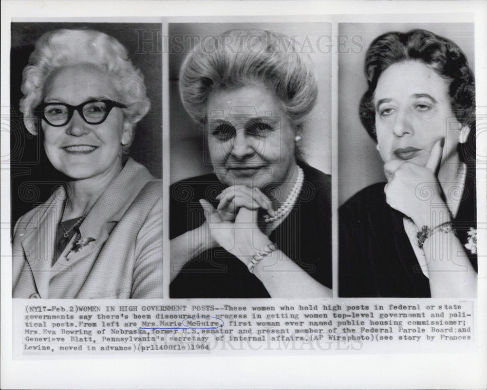 2964 Press Photo Women in High Governor Position. - Historic Images