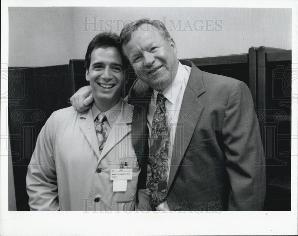 1992 Press Photo Dr. Mark Talamonti and High school coach  Bob Voss. - Historic Images