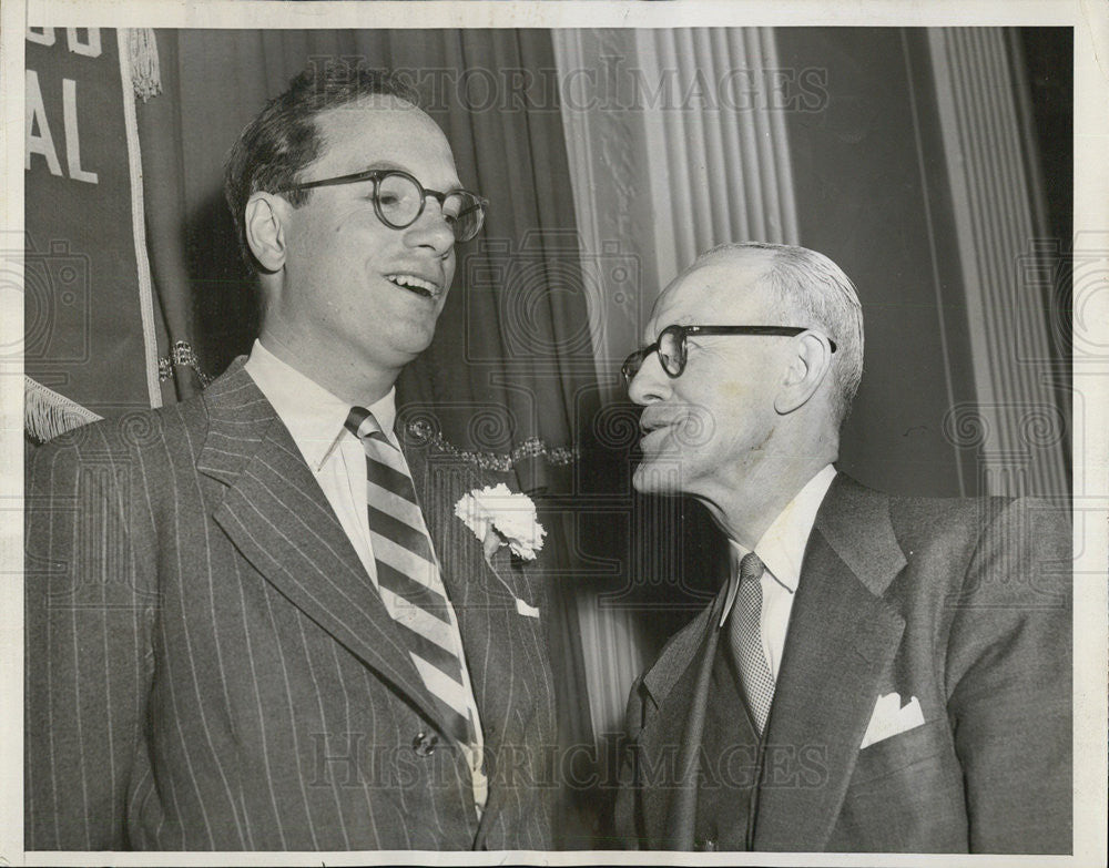 1954 Press Photo US Ambassador To  Ireland, William Howard Taft III In Chicago - Historic Images