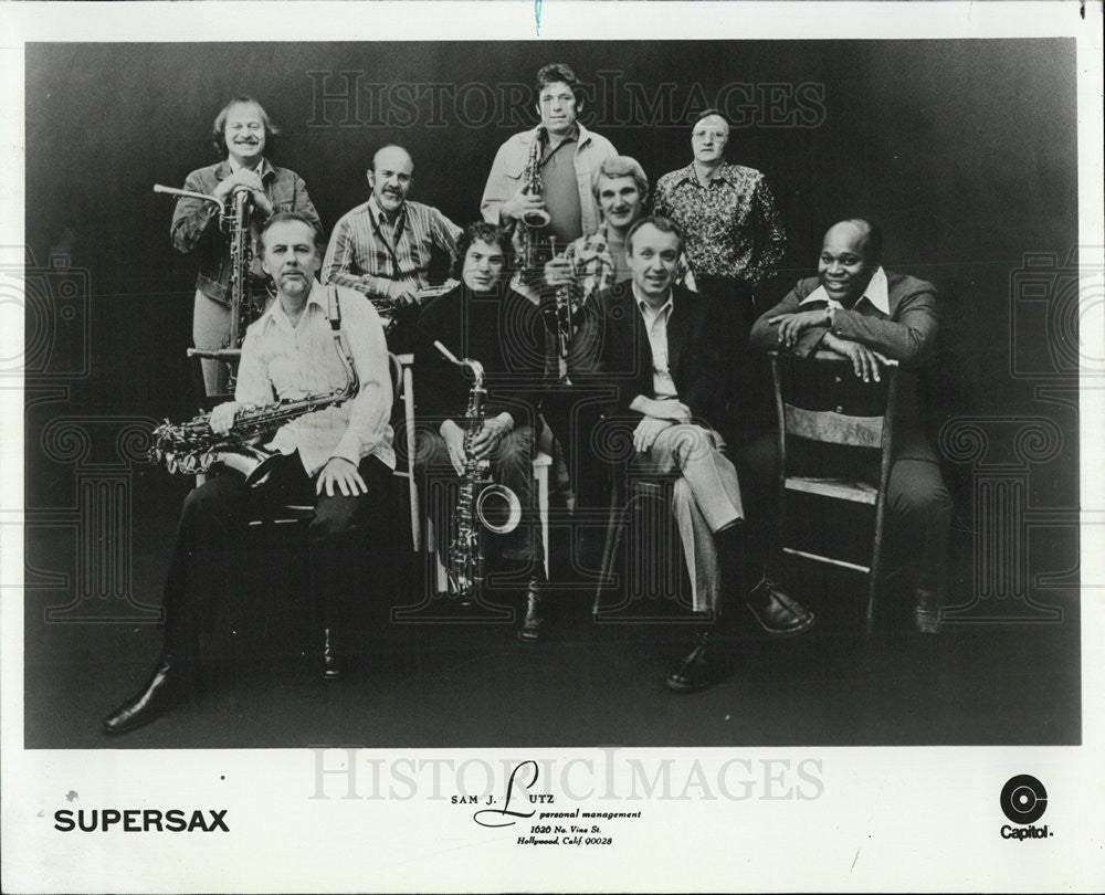 1974 Press Photo COPY Supersax Band Recreateds Solos Of Charlie Parker - Historic Images