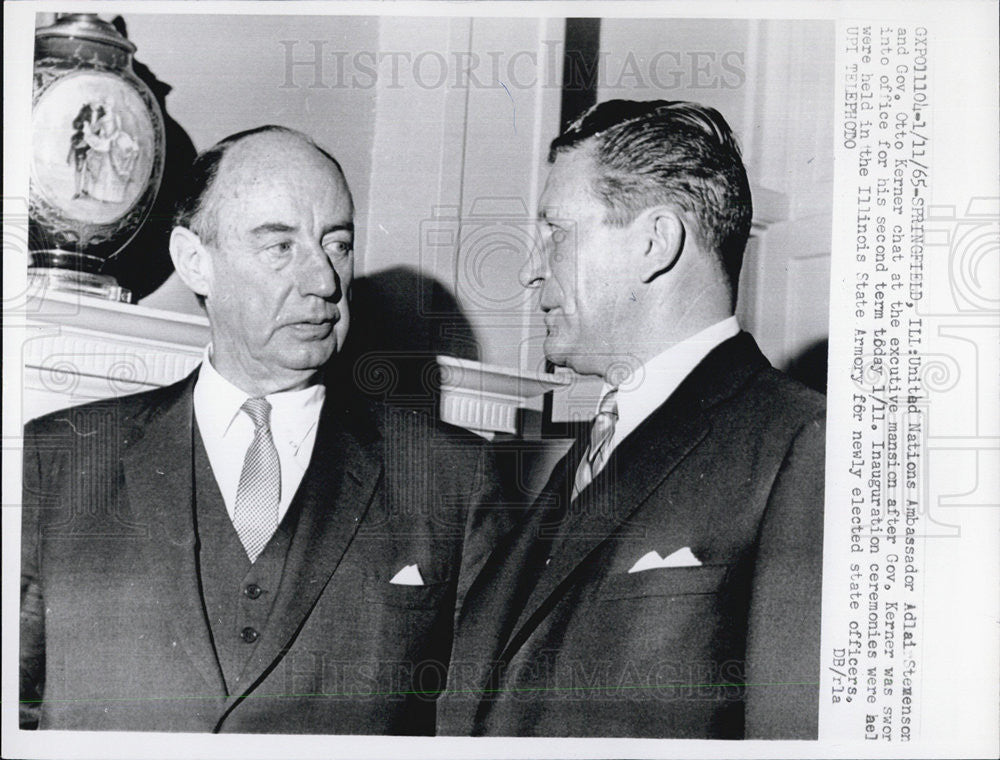 1965 Press Photo United Nations ambassador gov. kerner - Historic Images