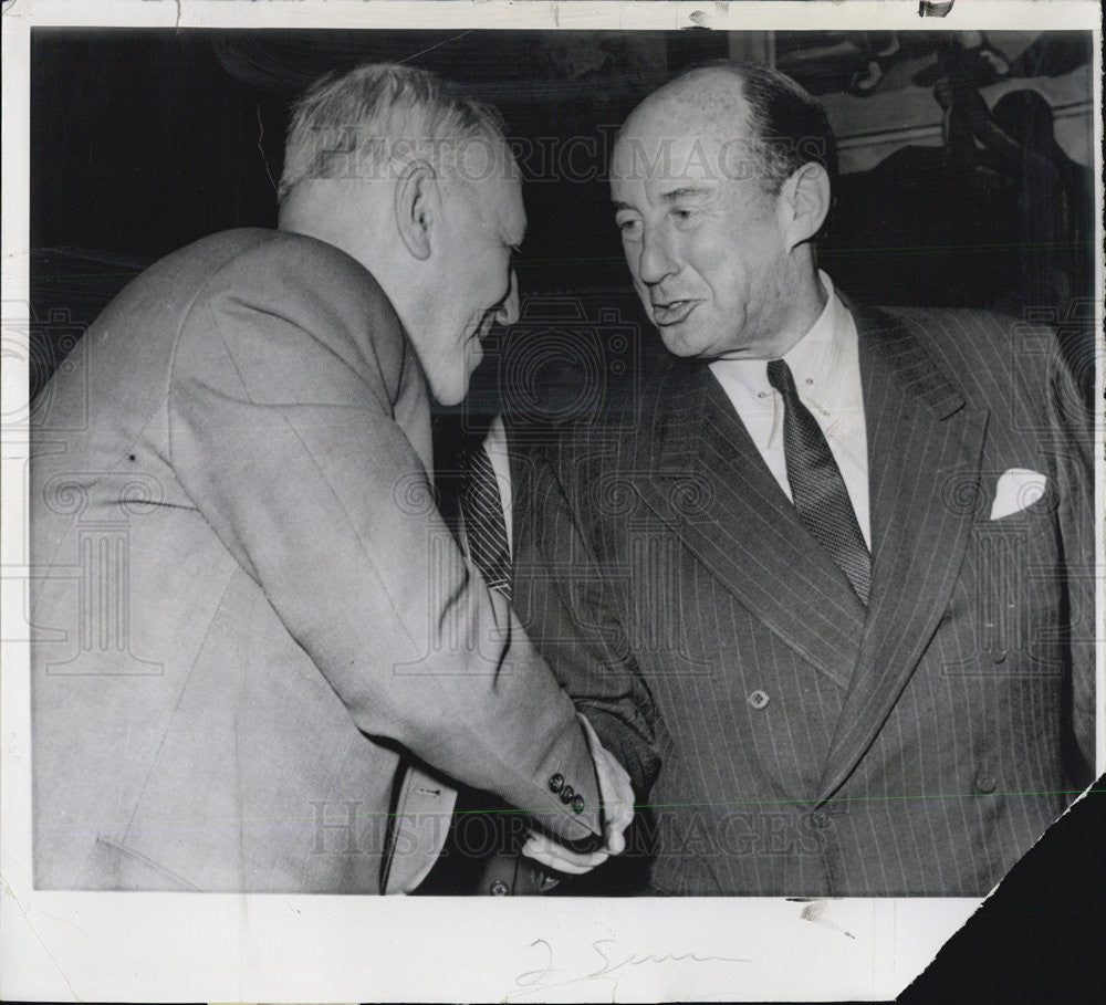 1961 Press Photo Adlai Stevenson US Ambassador Russias V.A. Zorin - Historic Images