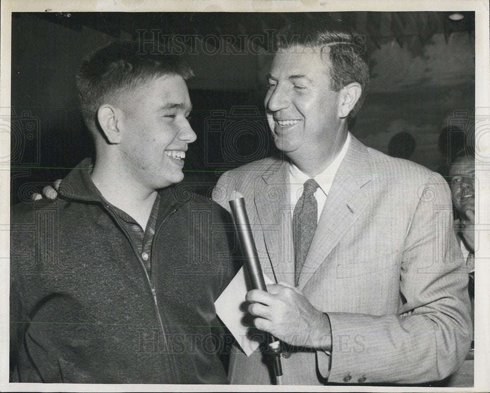 1957 Press Photo Jim Mezepa and Don McNeill - Historic Images