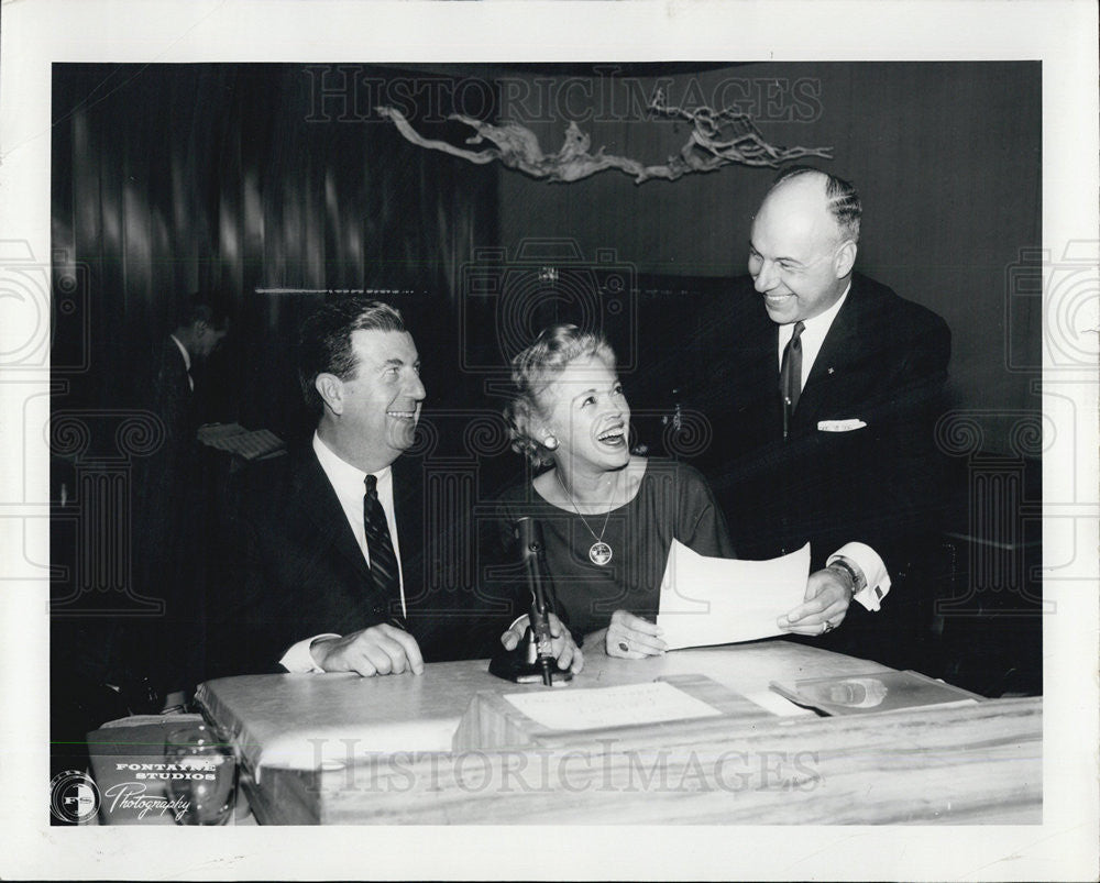 1961 Press Photo Radio Breakfast Club&#39;s Don McNeill &amp; Fran Allison - Historic Images