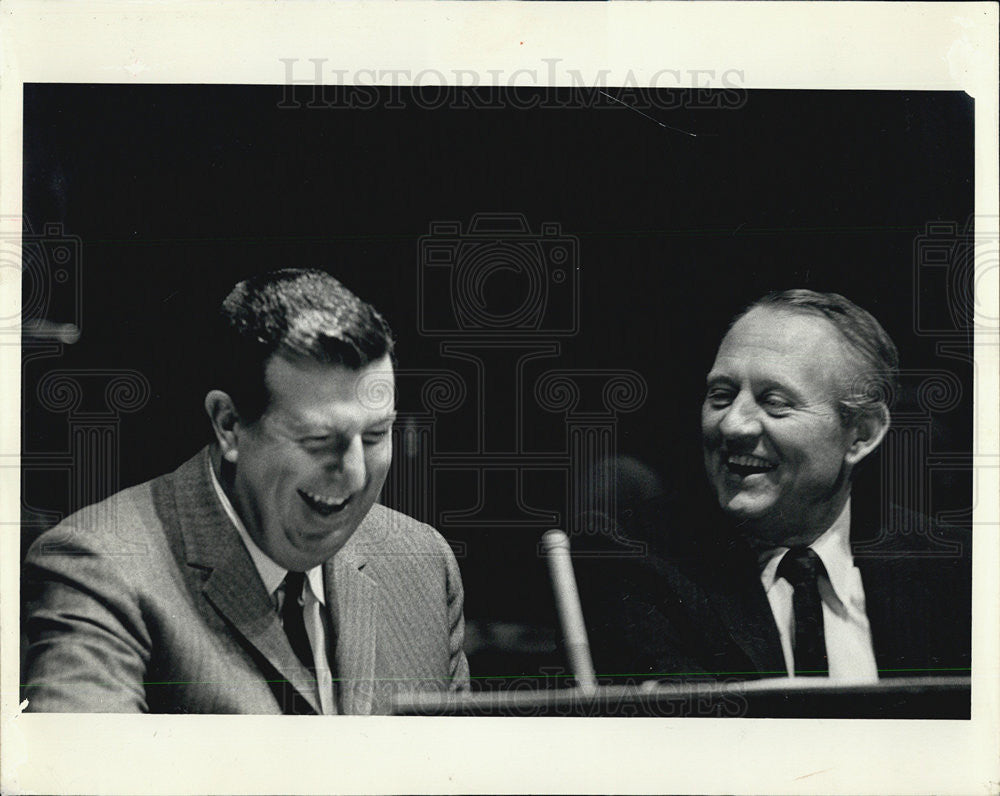 1968 Press Photo Don McNeill Hosts Art Linkletter - Historic Images