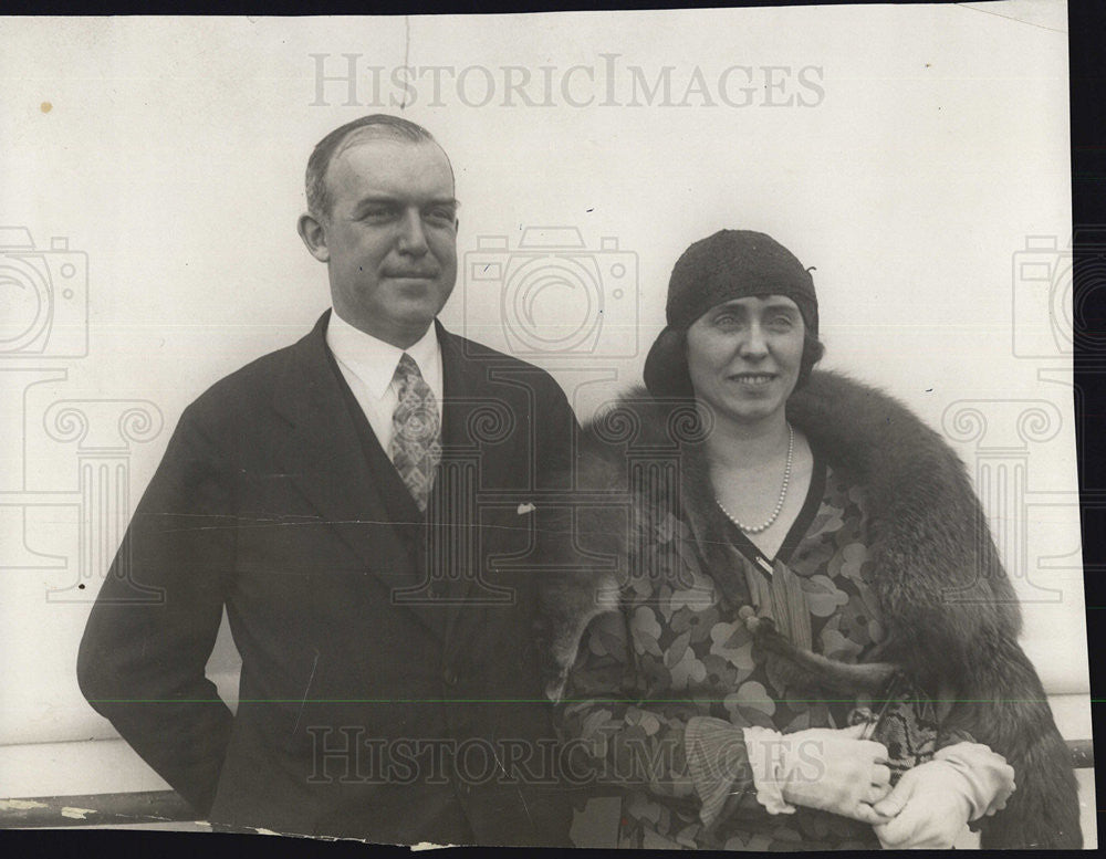 1929 Press Photo Mr & Mrs William McCracken Jr - Historic Images