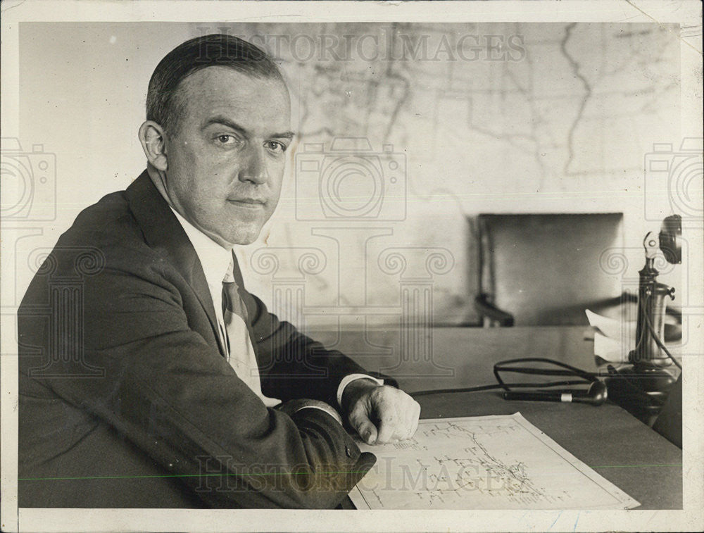 1934 Press Photo William McCracken of Chicago Attorney - Historic Images