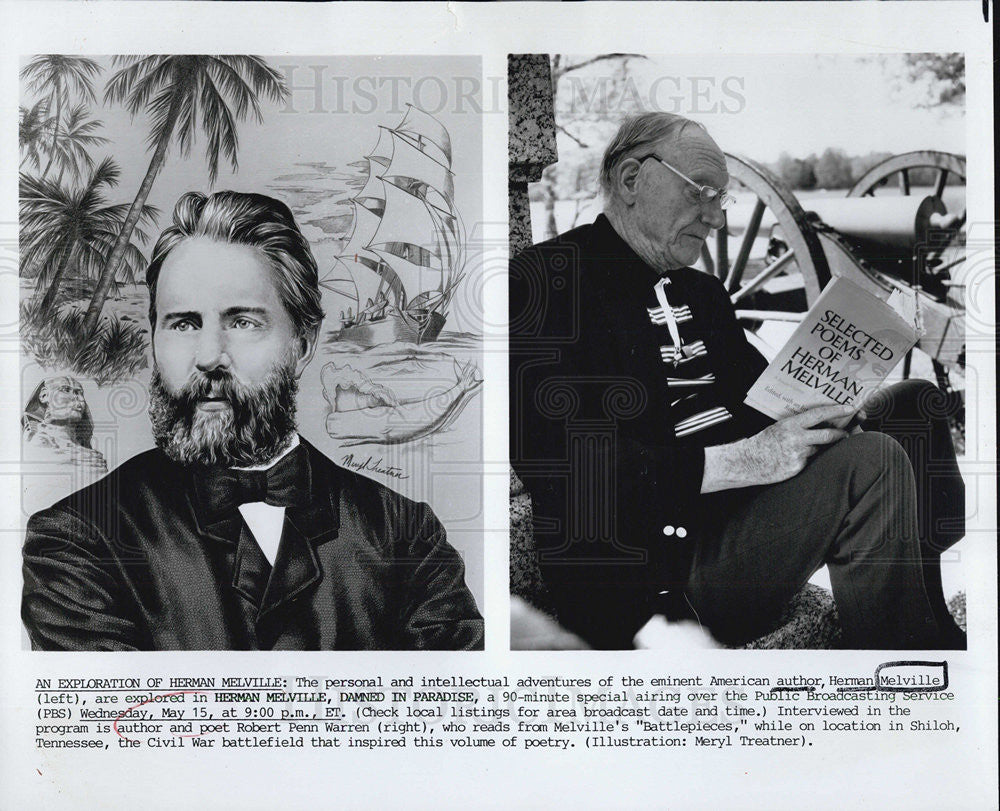 1991 Press Photo Scenes from &quot;An Exploration of Herman Melville&quot; - Historic Images