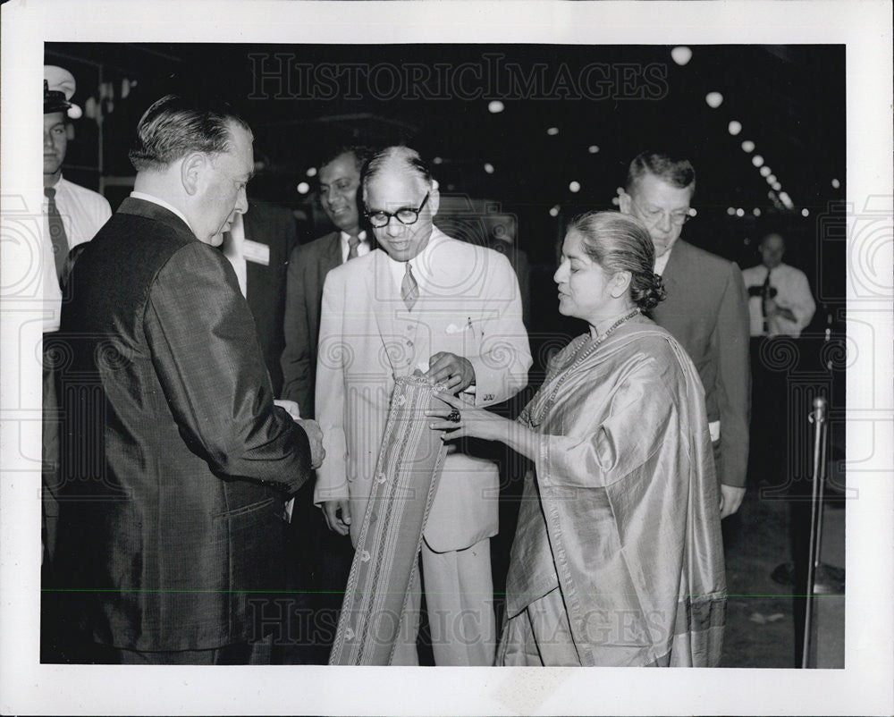 1959 Press Photo International Trade Fair of Chicago Mr Copala Menon of India - Historic Images