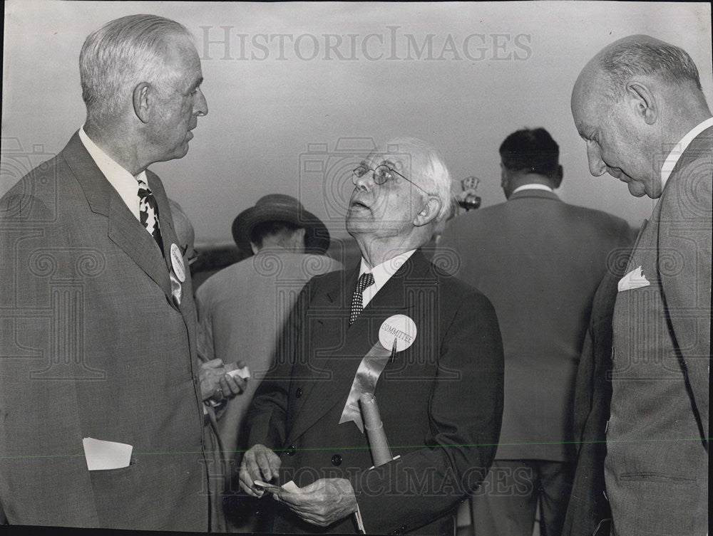 1950 Press Photo Merrill Meigs of Chicago&#39;s Aero Commission - Historic Images