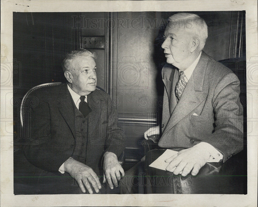 1952 Press Photo Frank Meriwether, Health Commissioner and Mayor Kennedy - Historic Images