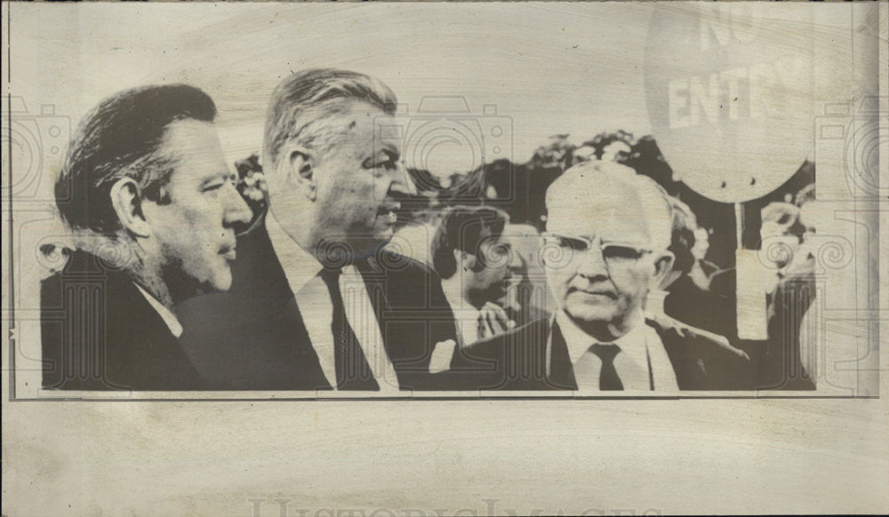 1969 Press Photo Paisley and McIntire Protest - Historic Images