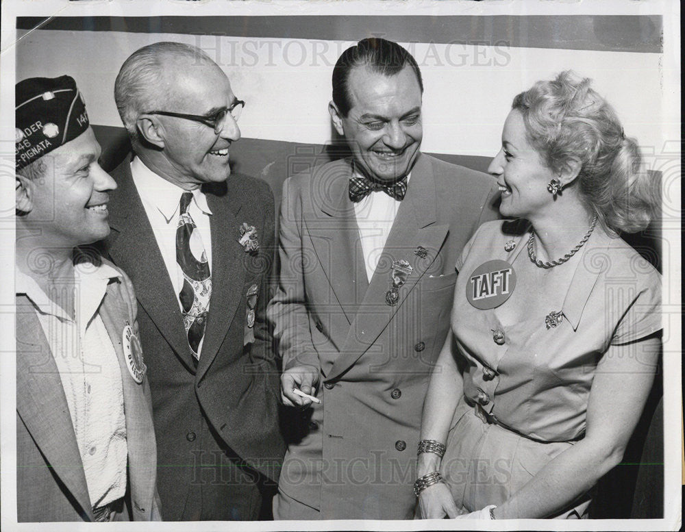 Press Photo Robert Vogler with wife Lucille at GOP Natl Conv with Edw McCormick - Historic Images