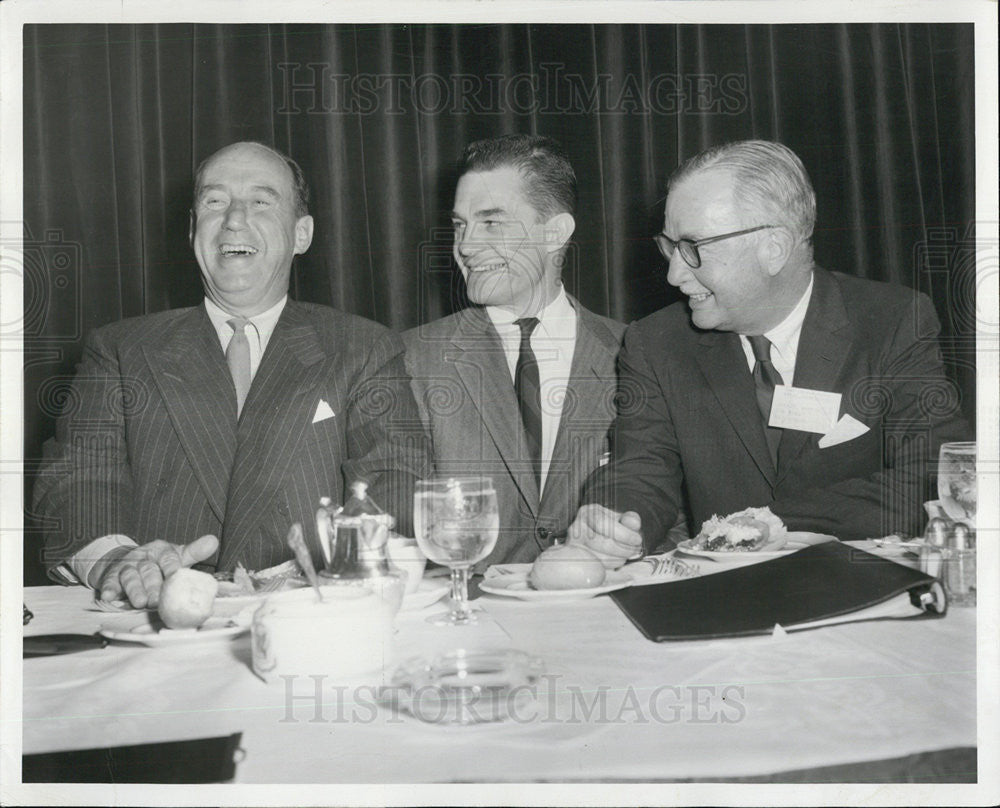 1958 Press Photo Adlai Stevenson  Robert White II Inland Press Assn John Harris - Historic Images