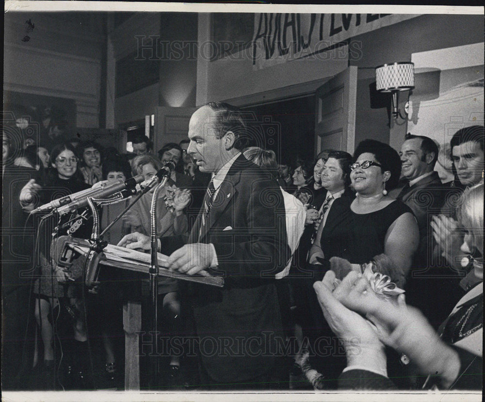 1970 Press Photo Adlai Stevenson, Democrat politician at Germania Club - Historic Images