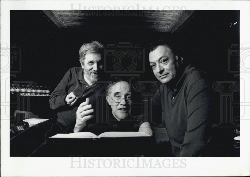 1993 Press Photo Zubin Mehta Conductor Of Israel Orchestra With John Conklin - Historic Images