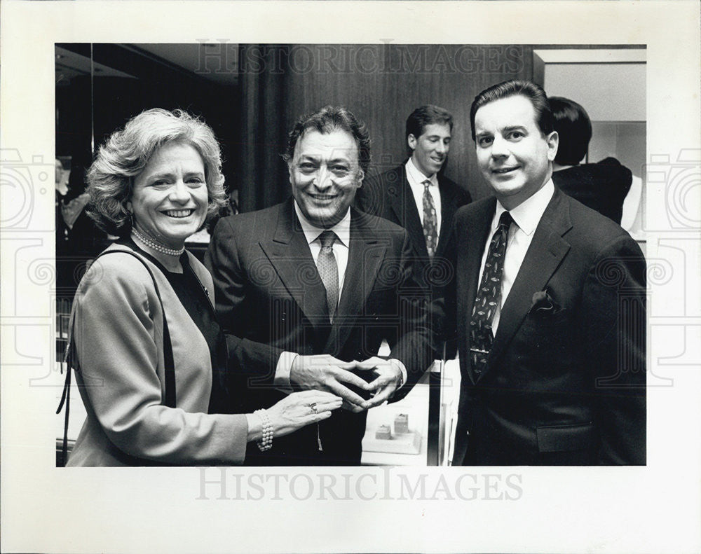 1992 Press Photo Chgo Symphony Orchestra Radiothon Zubin Mehta Sharon Dixon - Historic Images