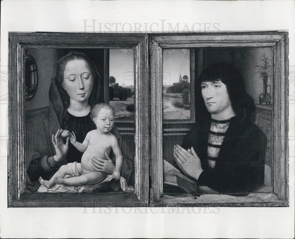 1953 Press Photo Hans Memling Painting, 15th Century Flemish Painter - Historic Images