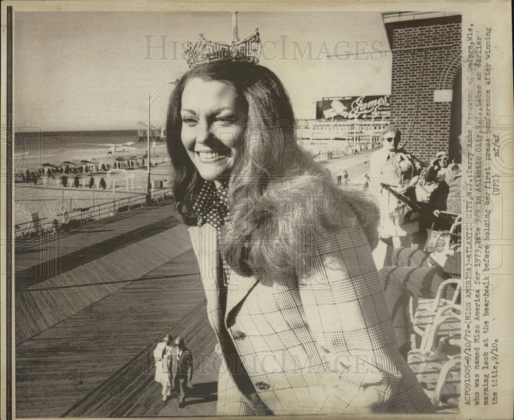 1972 Press Photo Terry Anne Meeuwsen/Miss America/Wisconsin/Beauty Pageant - Historic Images