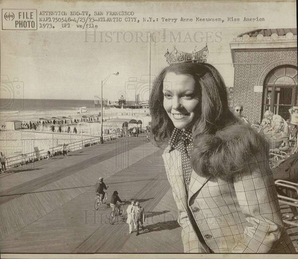 1973 Press Photo Terry Anne Meeuwsen, Miss America - Historic Images