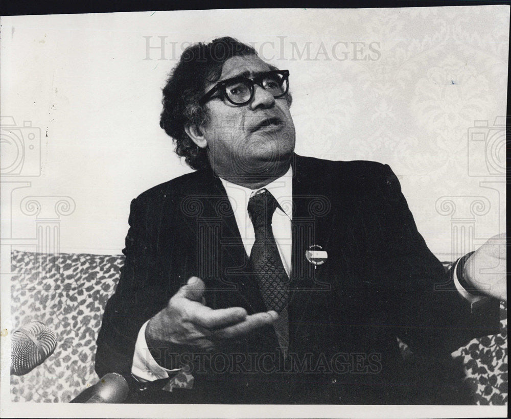 1973 Press Photo Dr MT Mehdi Secretary General American-Arab - Historic Images