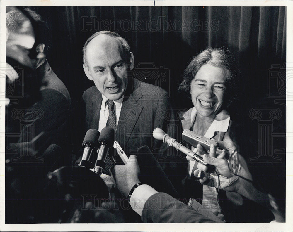 1986 Press Photo Adlai/Nancy Stevenson/Illinois - Historic Images