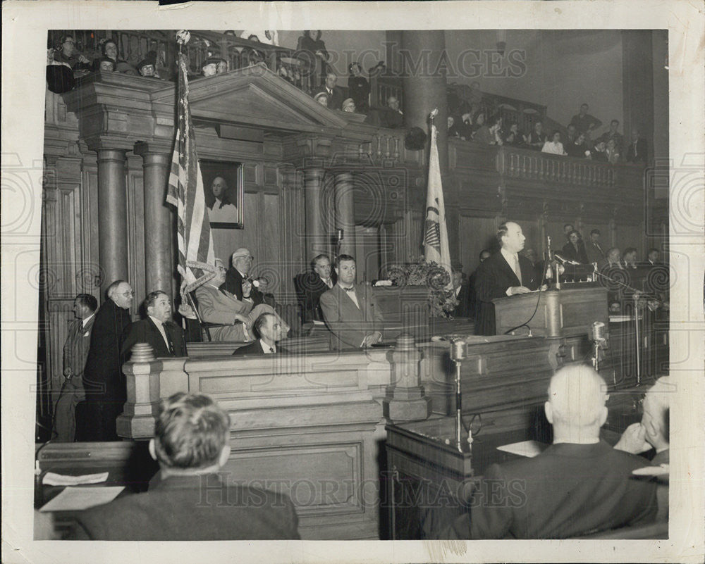 1952 Press Photo Gov Stevenson - Historic Images