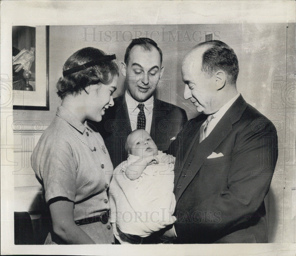 1965 Press Photo Adlai E. Stevenson III/Adlai Jr./Nancy Stevenson - Historic Images