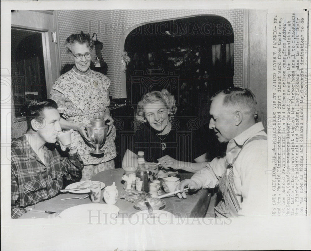 1955 Press Photo Mr Mrs Harold Fischer - Historic Images