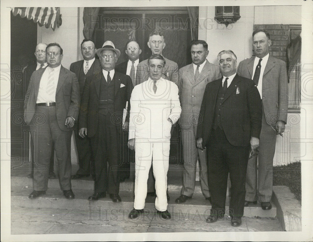 1934 Press Photo Executive Council of United Textile Workers of America - Historic Images