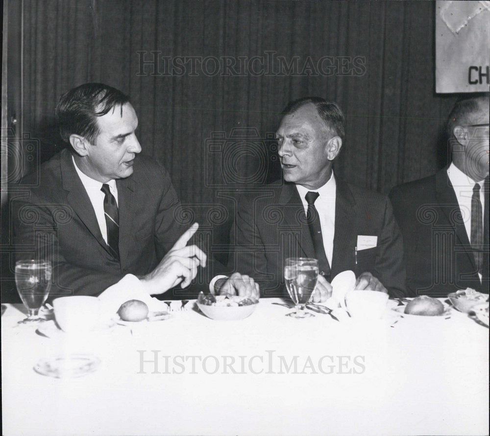 1961 Press Photo Harvey J. McMains/AT&amp;T/Herman Rice/Illinois Bell Telephone - Historic Images