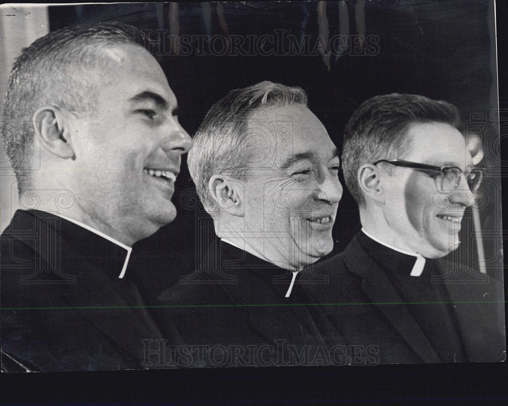 1967 Press Photo Three New Bishop. - Historic Images