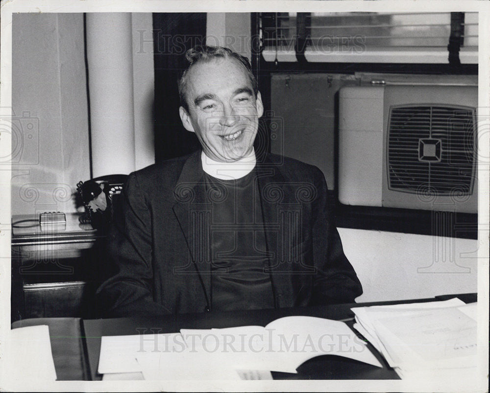 1957 Press Photo Msgr. WIlliam E.McManus - Historic Images