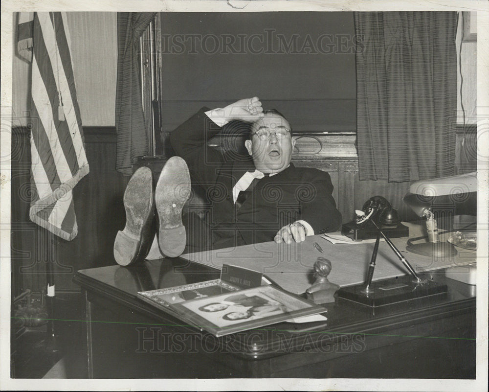 1954 Press Photo Election Republican Joseph T. Meek Sen. Paul Douglas - Historic Images